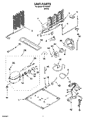 UNIT PARTS Diagram and Parts List for IKT196301  Inglis Refrigerator