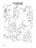 BULKHEAD Diagram and Parts List for KGYS750LT0  KitchenAid Dryer