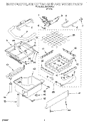 EVAPORATOR, ICE CUTTER GRID AND WATER Diagram and Parts List for JEACS50SL0  Whirlpool Ice Maker