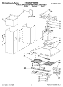 HOOD PARTS Diagram and Parts List for KWCU405SSS0  KitchenAid Range Hood