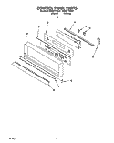 CONTROL PANEL, LIT/OPTIONAL Diagram and Parts List for KEBI271YWH2  KitchenAid Wall Oven