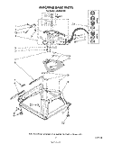 MACHINE BASE Diagram and Parts List for LA5668XSW2  Whirlpool Washer