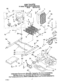 UNIT PARTS Diagram and Parts List for KSRB25FKBL04  KitchenAid Refrigerator