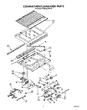 COMPARTMENT SEPARATOR Diagram and Parts List for KTRS20KXAL10  KitchenAid Refrigerator