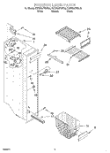 FREEZER LINER Diagram and Parts List for KSRW25FHBT02  KitchenAid Refrigerator