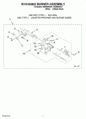 Part Location Diagram of W10183823 Whirlpool Base, Burner