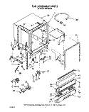 TUB ASSEMBLY Diagram and Parts List for DU9700XY0  Whirlpool Dishwasher