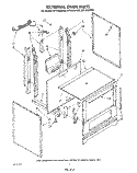 EXTERNAL OVEN Diagram and Parts List for SF3100SRW2  Whirlpool Range