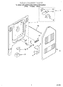 REAR CHASSIS, LIT/OPTIONAL Diagram and Parts List for KESC300BWH6  KitchenAid Range