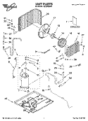 UNIT PARTS Diagram and Parts List for ACQ158XR0  Whirlpool Air Conditioner