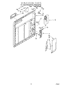 INNER DOOR Diagram and Parts List for DU925QWDQ5  Whirlpool Dishwasher