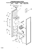 FREEZER DOOR PARTS Diagram and Parts List for GD5RHAXRT00  Whirlpool Refrigerator