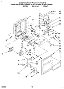 DISPENSER FRONT Diagram and Parts List for ED25DQXBN00  Whirlpool Refrigerator