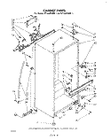 CABINET Diagram and Parts List for ET14JKXLWL1  Whirlpool Refrigerator