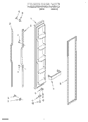 FREEZER DOOR Diagram and Parts List for KSRP22KFAL01  KitchenAid Refrigerator