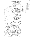 MACHINE BASE Diagram and Parts List for LB5300XLW0  Whirlpool Washer