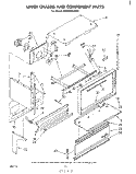 UPPER CHASSIS AND COMPONENT Diagram and Parts List for RM978BXPW0  Whirlpool Microwave Oven Combo