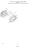OVEN DOOR Diagram and Parts List for F5558W0  Roper Range