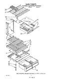 SHELF Diagram and Parts List for ET18HKXSW20  Whirlpool Refrigerator