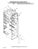 REFRIGERATOR LINER PARTS Diagram and Parts List for GSS30C7EYF02  Whirlpool Refrigerator