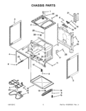 CHASSIS PARTS Diagram and Parts List for WFC150MLAW0  Whirlpool Range