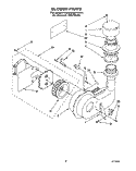BLOWER Diagram and Parts List for KUDA23HYWH1  KitchenAid Dishwasher