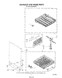DISHRACK AND PANEL Diagram and Parts List for DU8550XT0  Whirlpool Dishwasher
