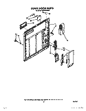 INNER DOOR Diagram and Parts List for DP8700XXN0  Whirlpool Dishwasher