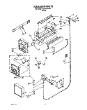 ICE MAKER Diagram and Parts List for ET22RMXZW00  Whirlpool Refrigerator