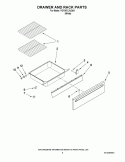 DRAWER AND RACK PARTS Diagram and Parts List for YGY397LXUQ04  Whirlpool Range