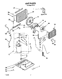 UNIT, LITERATURE Diagram and Parts List for R1013  Whirlpool Air Conditioner