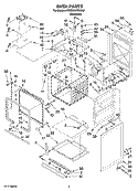 Part Location Diagram of W10083460 Whirlpool Slide. GOC