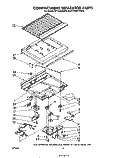 COMPARTMENT SEPARATOR Diagram and Parts List for ET18LJKYSW00  Whirlpool Refrigerator