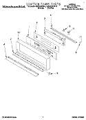 CONTROL PANEL, LIT/OPTIONAL Diagram and Parts List for KEBS246YWH4  KitchenAid Wall Oven