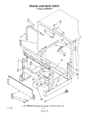 FRAME AND TANK Diagram and Parts List for 4KUDP220T0  KitchenAid Dishwasher