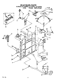 REAR PANEL Diagram and Parts List for CA1752XWN0  Whirlpool Washer