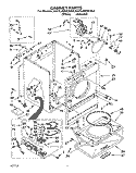 SECTION Diagram and Parts List for KGYL405WAL0  KitchenAid Dryer