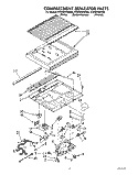 COMPARTMENT SEPARATOR Diagram and Parts List for ET20DKXWN00  Whirlpool Refrigerator
