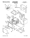 OVEN, LITERATURE Diagram and Parts List for KDRP407HSS1  KitchenAid Range