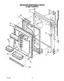 REFRIGERATOR DOOR Diagram and Parts List for KTRS20KWAL12  KitchenAid Refrigerator