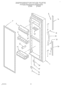 REFRIGERATOR DOOR Diagram and Parts List for 4KSRS25CHT00  KitchenAid Refrigerator