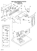 SECTION Diagram and Parts List for CEDS774JQ0  Crosley Dryer