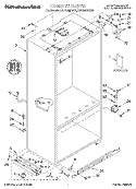 CABINET, LITERATURE Diagram and Parts List for KBLS36MHX00  KitchenAid Refrigerator