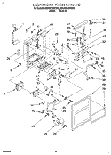 DISPENSER FRONT Diagram and Parts List for 8ED22DQXBN01  Whirlpool Refrigerator