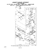 688637 BURNER Diagram and Parts List for LG5801XMW1  Whirlpool Dryer
