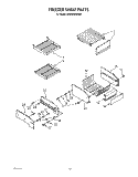 FREEZER SHELF Diagram and Parts List for KSSS42DWX00  KitchenAid Refrigerator
