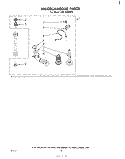 MISCELLANEOUS , LITERATURE AND OPTIONAL Diagram and Parts List for LHA6400W2  Whirlpool Washer