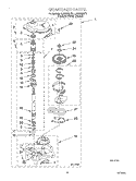 GEARCASE Diagram and Parts List for LSR8233JT1  Whirlpool Washer