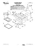 CABINET Diagram and Parts List for MS3080XYQ0  Whirlpool Microwave
