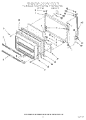 FREEZER DOOR Diagram and Parts List for ET22PKXAW02  Whirlpool Refrigerator